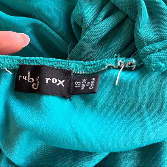 Ruby Rox Sleeveless Dress With Rhinestones Front Sz 13 - Picture 11 of 12
